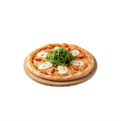Pizza Venezia mit Tomaten, Mozzarella und Rucola