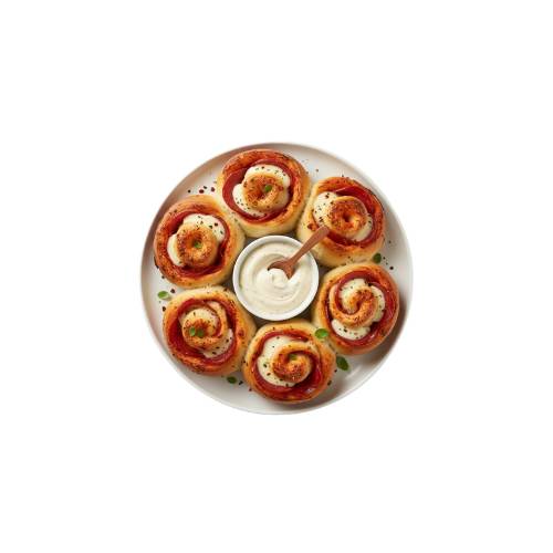Pizzabrötchen mit Salami (6 Stück)