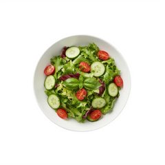 Insalata Mista  grüner Salat mit Tomaten und Gurken