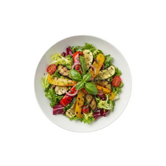 Insalata Verdura gemischter Salat mit gebratenem Gemüse
