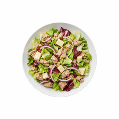 Insalata Tonno  gemischter Salat mit Thunfisch, Zwiebeln und Käse - ohne Dressing