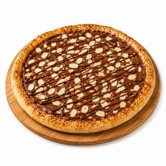 Nutella-Pizza mit Mandeln