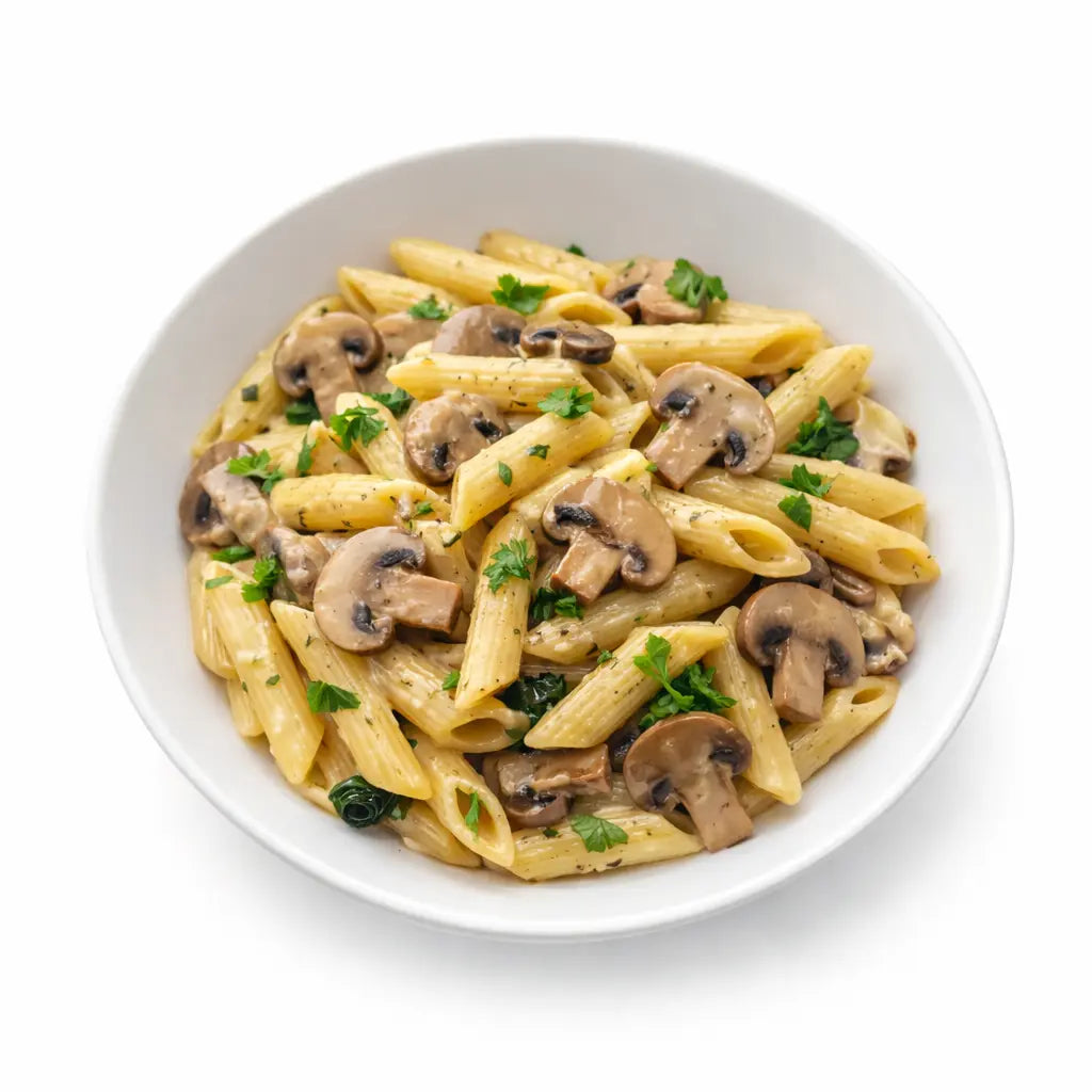 Penne Funghi mit Champignons - mit Tortellini