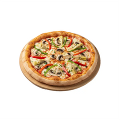 Pizza Ortolana mit Champignons, Artischocken und Paprika