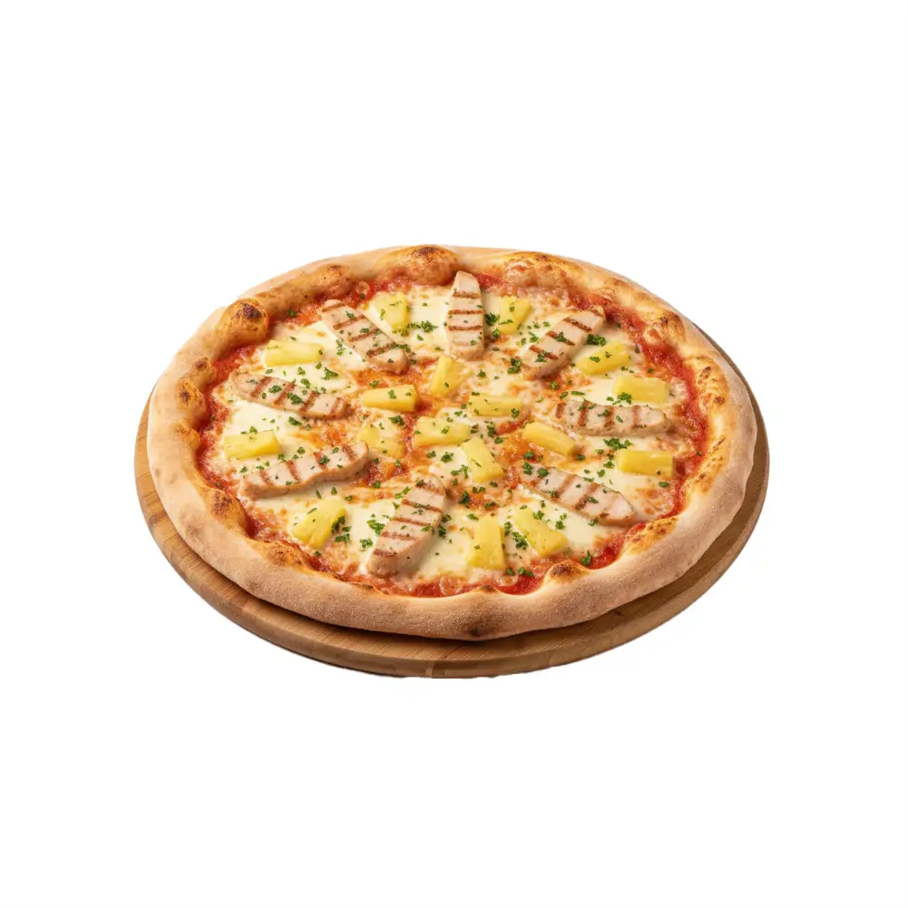 Pizza Hollandaise mit Broccoli, Schinken und Sauce Hollandaise
