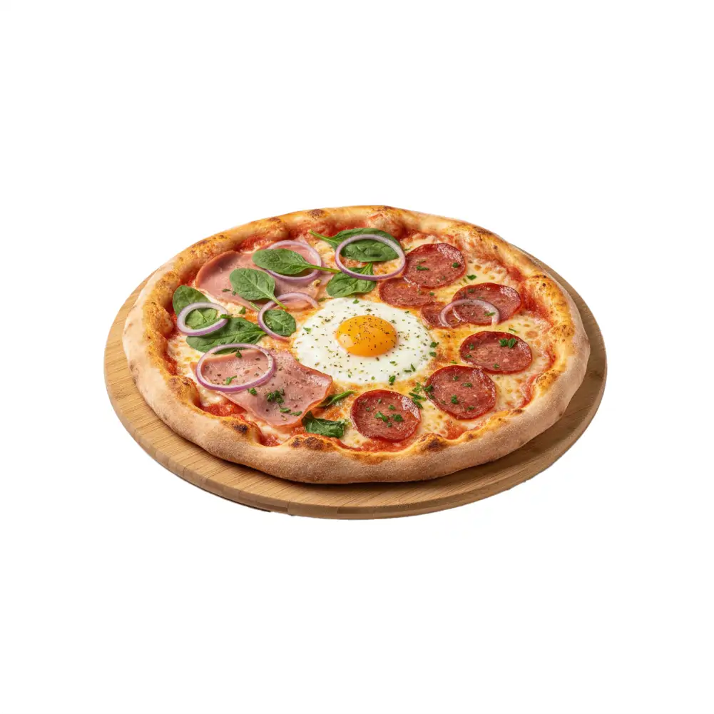 Pizza Quattro Formaggi  mit vier verschiedenen Käsesorten