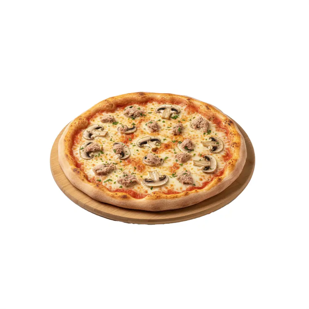 Pizza Regina  mit Thunfisch und Champignons