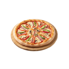 Pizza Rustica  mit Vorderschinken, Champignons und Paprika