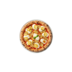 Pizza Patata mit gebratenen Kartoffelscheiben