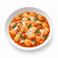 Gnocchi Sorentina mit Mozzarella, Basilikum und Tomatensauce