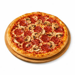 Pizza Inferno (scharf) mit Champignons und Salami