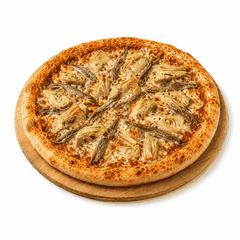 Pizza Pugliese mit Artischocken und Sardellen