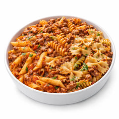 Tris di Pasta drei verschiedene Nudelsorten mit Hackfleischsauce